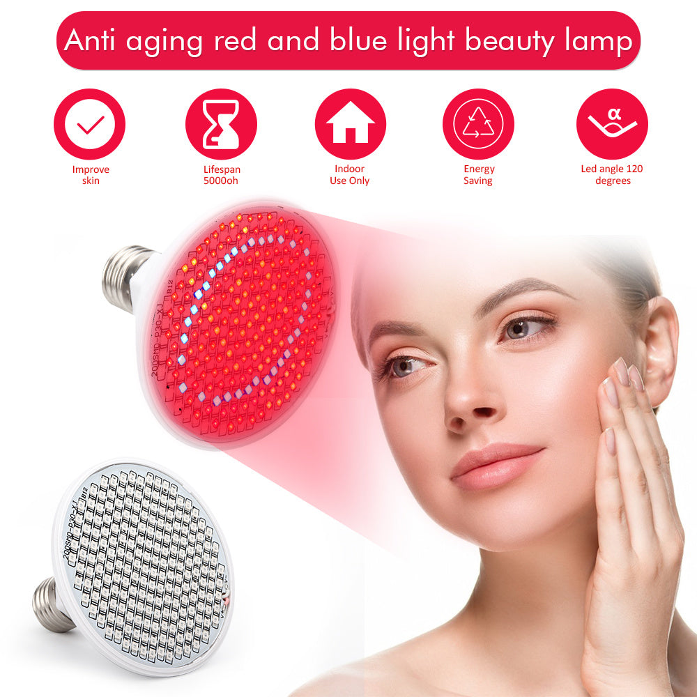    200 LEDs Red & Near Infrared Light Therapy for Skin & Pain Relief - 45W