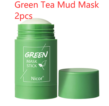 Green Tea Clay Stick Mask - Oil Control, Anti-Acne, Brightening