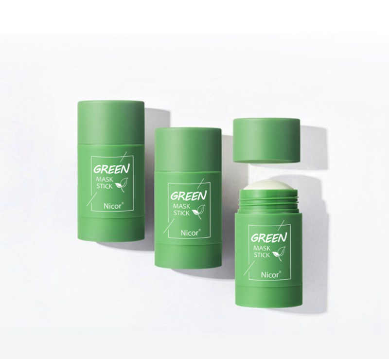 Green Tea Clay Stick Mask - Oil Control, Anti-Acne, Brightening