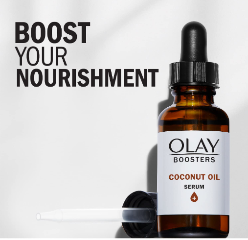 Olay Coconut Oil Serum, Nourishing Antioxidant Booster, Fragrance-Free