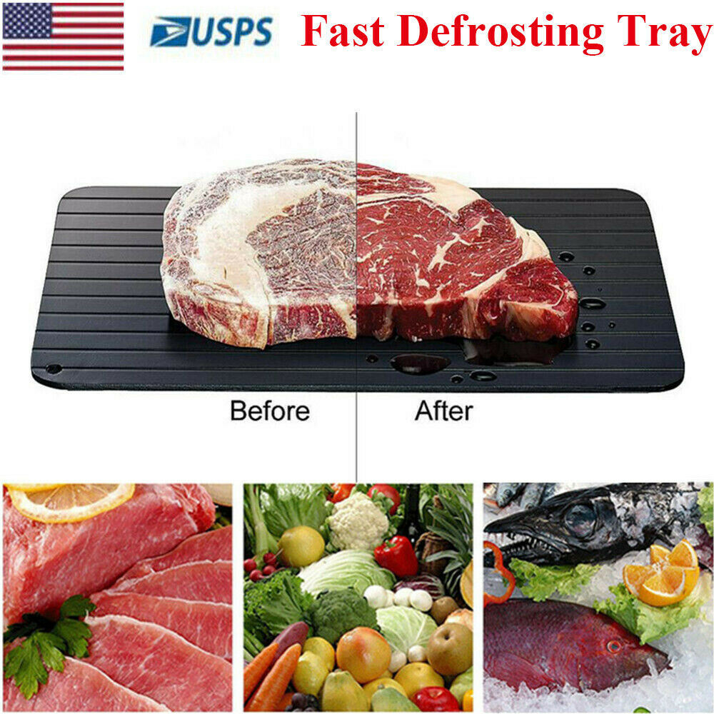 Quick Thaw Defrosting Tray - Rapid Frozen Food Defrosting Kitchen Tool