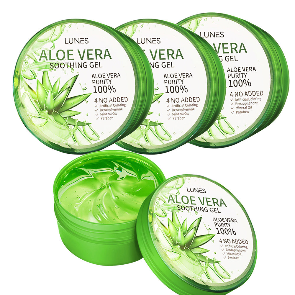 Front view of several of the  ALOE VERA SOOTHING & MOISTURE GEL product