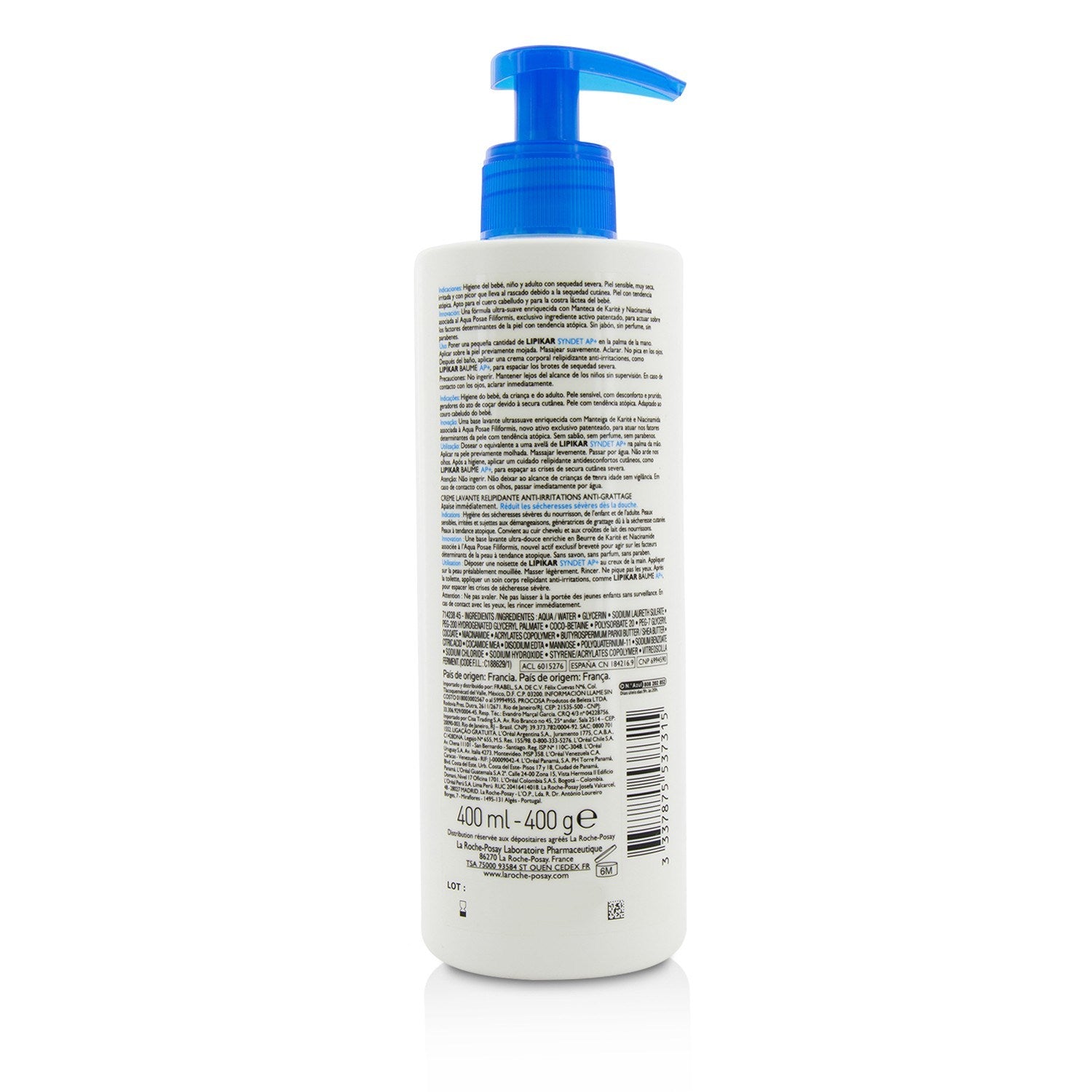 La Roche Posay - Lipikar Syndet AP+ Ultra-Gentle Body Wash - 400ml/13.3oz StrawberryNet