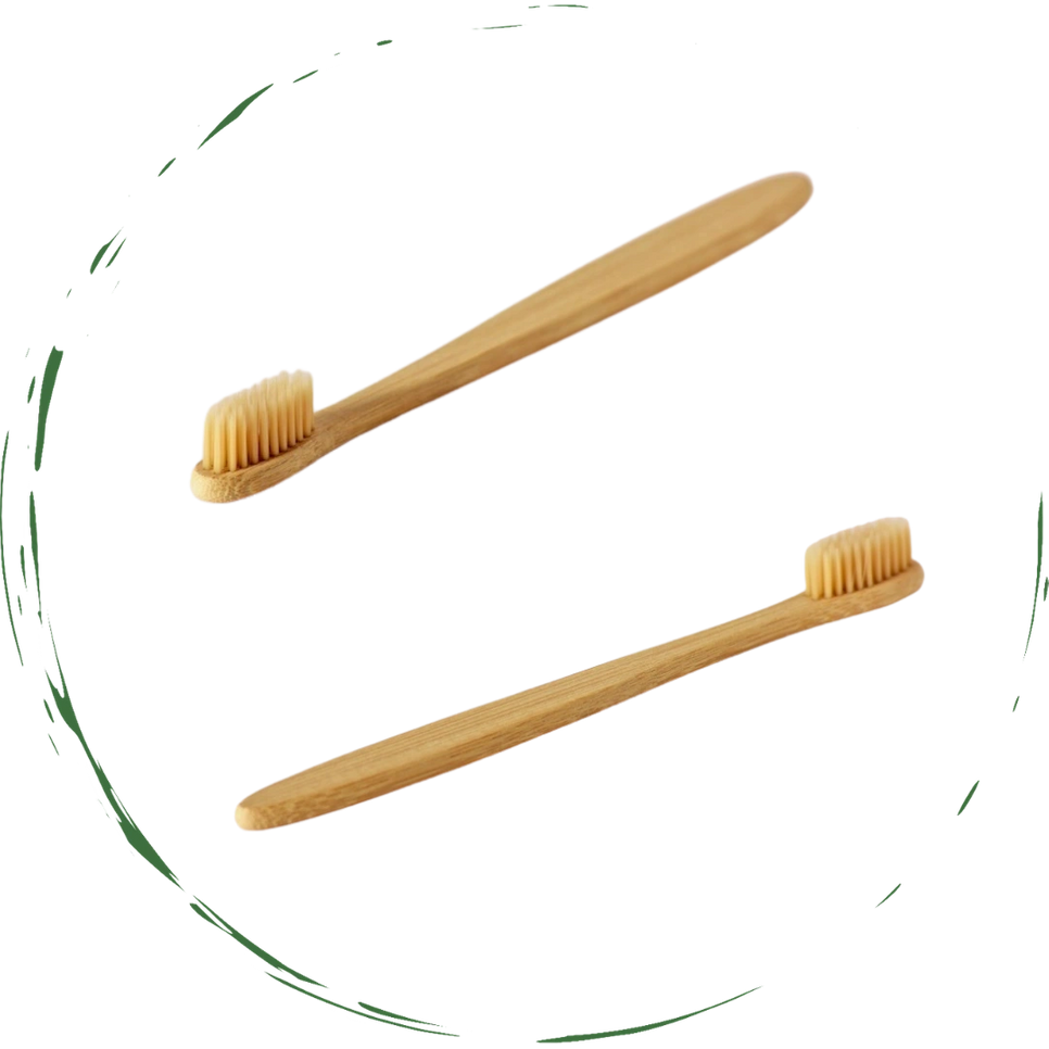 Gentle Clean with Soft Bristles: Eco-Friendly Bamboo Toothbrush