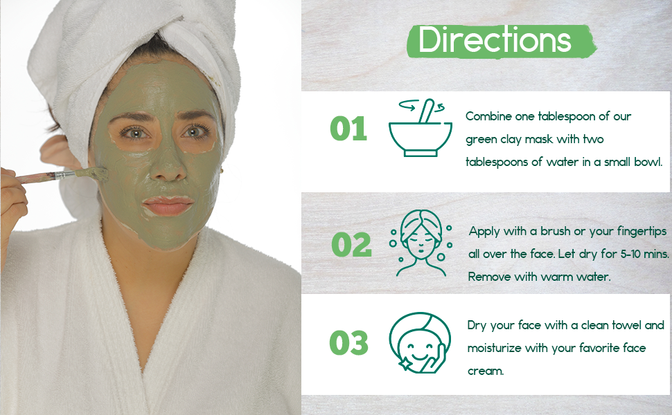 Green Clay Mask for Skin Detox and Revitalization