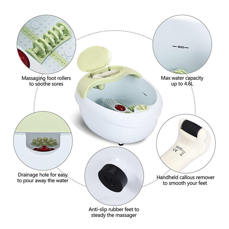 Image showing more features of the Portable Foot Bath Massage w/ A Small Tool.