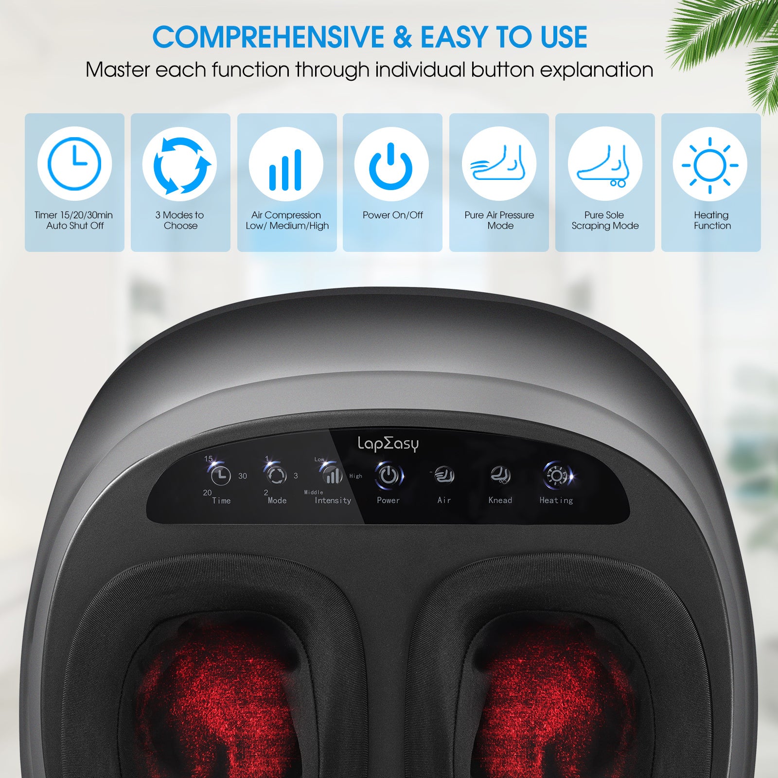 Image of a comprehensive guide on how to use the Foot Massager Machine with Heat