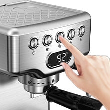 Geek Chef 20-Bar Espresso Machine with Milk Frother - Home Espresso Maker, 1.8L Tank, Stainless Steel - Ideal for Latte, Cappuccino, and More