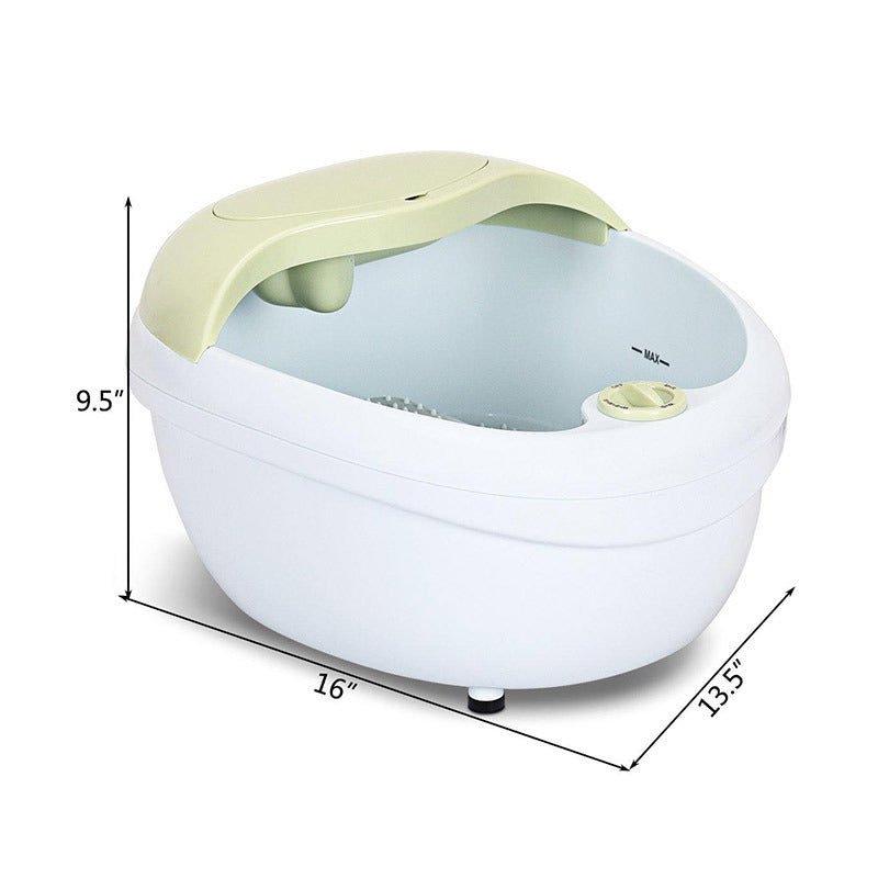 Image showing the dimensions of the Portable Foot Bath Massage w/ A Small Tool.