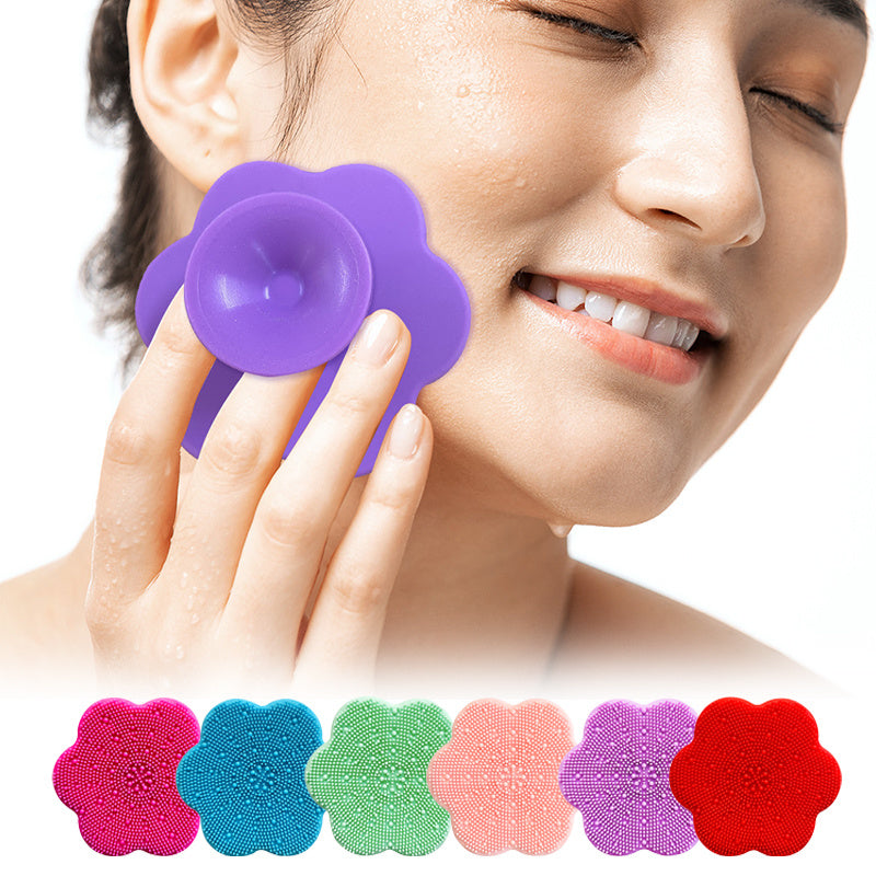 Facial Cleansing Brush Silicone Brush for Face Exfoliating Facial Cleanser Massage Brush Face Wash Foam Scrub Women Beauty Tool