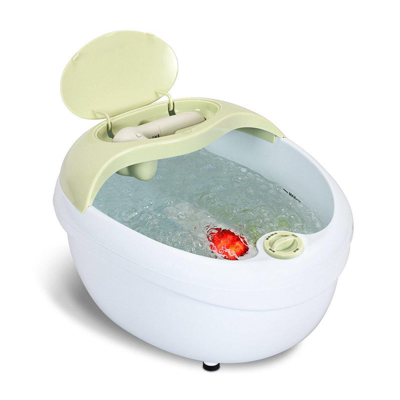 Side view of Portable Foot Bath Massage w/ A Small Tools