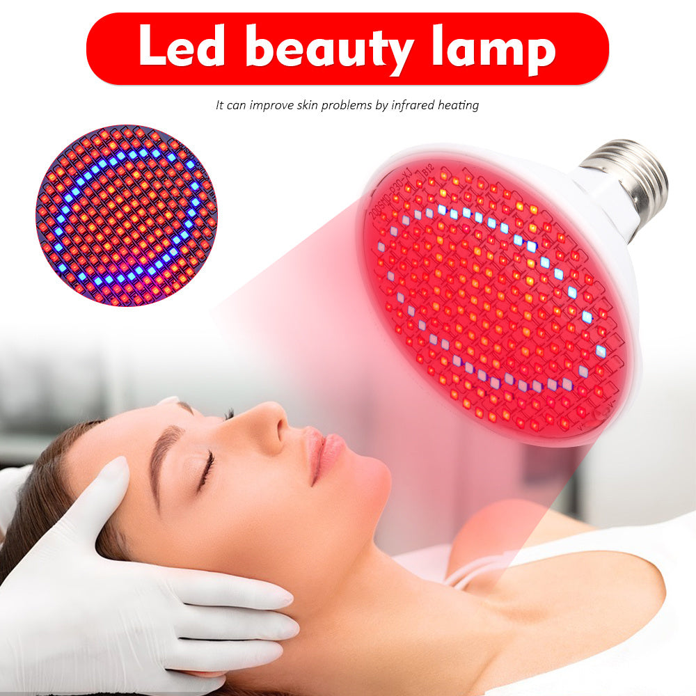 200 LEDs Red & Near Infrared Light Therapy for Skin & Pain Relief - 45W