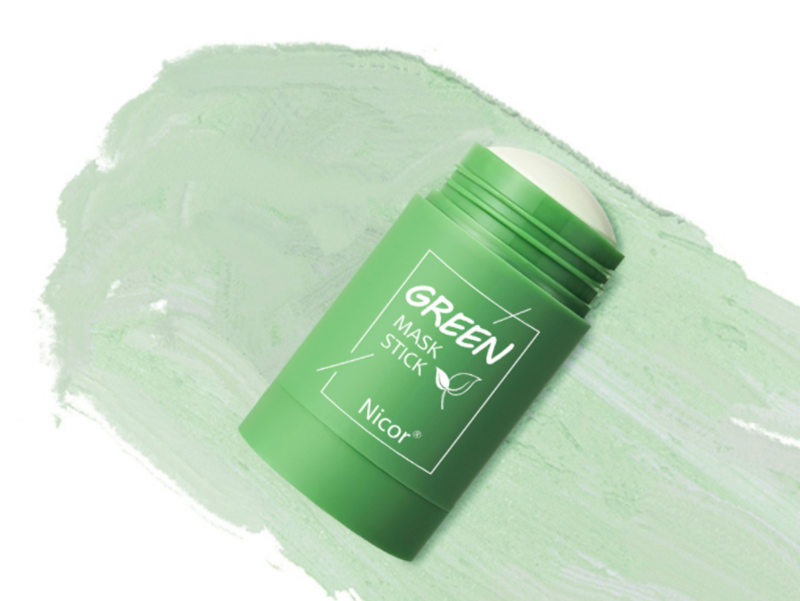 Green Tea Clay Stick Mask - Oil Control, Anti-Acne, Brightening