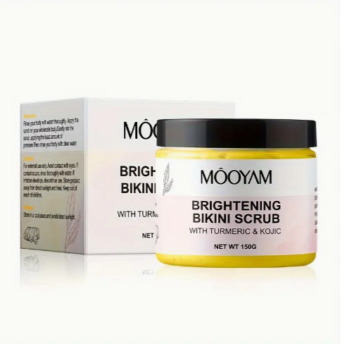 Bikini Exfoliating Scrub, Containing Salicylic Acid And Turmeric, Cleansing And Smoothing Skin