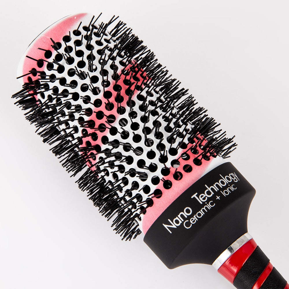 Mythus High Quality Hairdressing Round Comb Nano Thermal Hair Ceramic