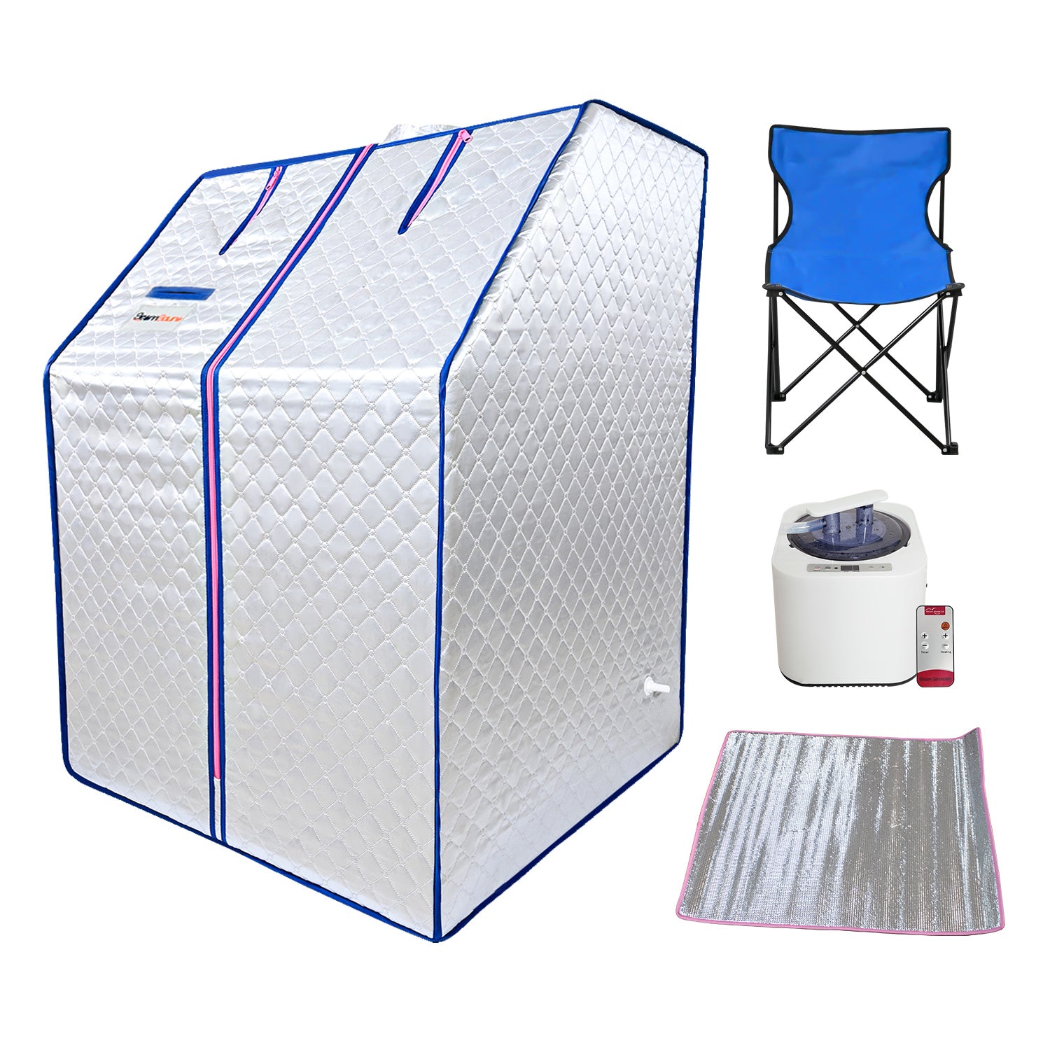 Portable Home Sauna - Your Personal Spa Anywhere: Tent, Heater, Chair, Remote Included