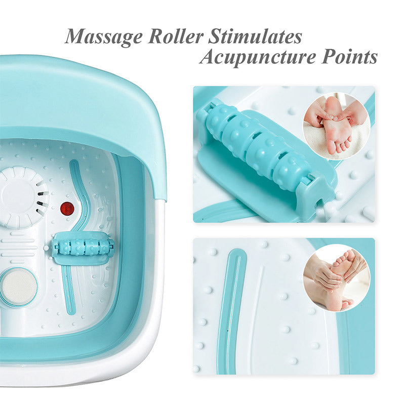 Image showing the massage roller stimulation acupuncture points for the green product.