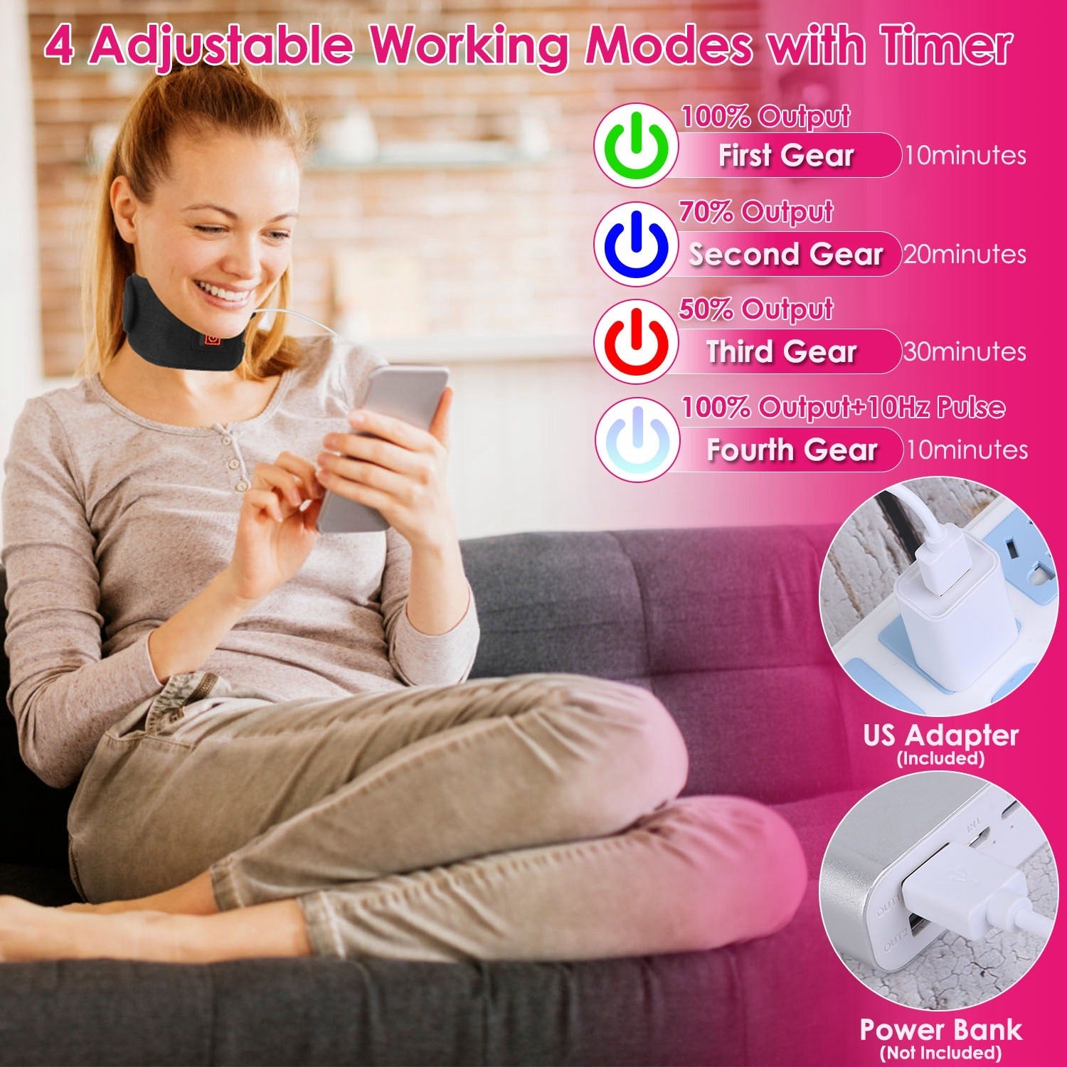 Flexible Infrared Red Light Therapy Wrap for Muscle Pain Relief - Wearable Deep Therapy Belt