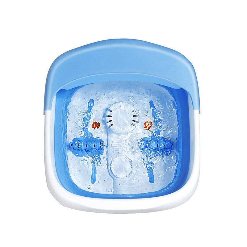 Image showing the blue color of the Household Foldable Foot Soaking Tub W/ Massager